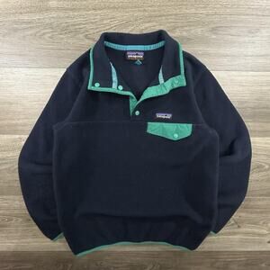 Patagonia Synchilla Snap T Pullover Adult XS Jacket Fleece Sweater Snap Hiking